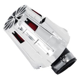 Filtre à air PHVA / PHBN - Replay E5 Box 28 / 35mm coudé 45 degrés Chromé