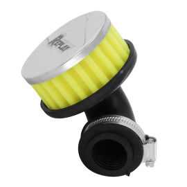 Filtre à air PHVA / PHBN - Replay R Box FC 28 / 35mm coudé 90 degrés Chromé / Jaune