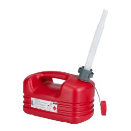 Jerrycan / Bidon Essence 5L Rouge avec bec flexible - Pressol