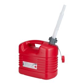 Jerrycan / Bidon Essence 10L Rouge avec bec flexible - Pressol