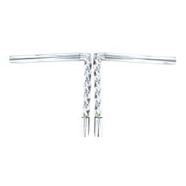 Guidon Cyclo Peugeot 103 MVL / Vogue - H 22cm Equerre Torsadé