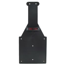 Support de plaque / bavette avec feu arrière Rouge - RSM Type Cross