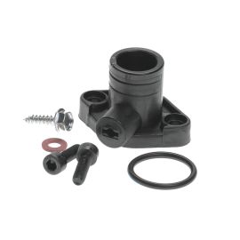 Raccord de durite sur culasse Peugeot Ludix Piaggio NRG Zip LC - Malossi droit