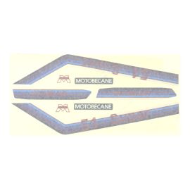 Kit Déco Autocollant / Sticker Motobecane 51 Super - Rouge 8 pièces