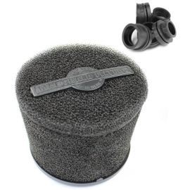 Filtre à air PHBG / PHBN / PHVA / PHBH / Mikuni TM - Marchald Power Filter 28mm à 43mm droit / coudé 25 degrés L 105mm Noir