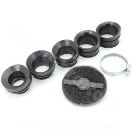 Filtre à air PHBG / PHBN / PHVA / PHBH / Mikuni TM - Marchald Power Filter 28mm à 43mm droit L 40mm Noir