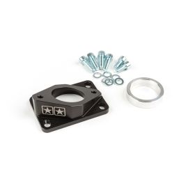 Support Incliné Pipe Admission AM6 Derbi PWK 30mm à 34mm - High Flow Rond Noir Stage6 R/T