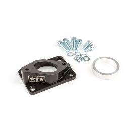 Support Incliné Pipe Admission AM6 Derbi PWK 30mm à 34mm - High Flow Ellipse Noir Stage6 R/T