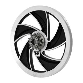 Poulie Cyclo MBK 51 / Peugeot 103 SP MVL - Alu Ellipse / 11 Dents Fixe Bleu / Noir / Rouge