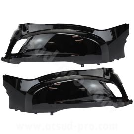 Coque Arrière Droit + Gauche SYM Fiddle 2 4T 2011 à 2021 - Noir Brillant