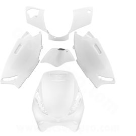 Kit Carénages / Carrosserie Piaggio Zip - Blanc Brillant 4 pièces TNT