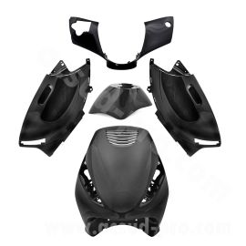 Kit Carénages / Carrosserie Piaggio Zip - Noir Mat 4 pièces TNT
