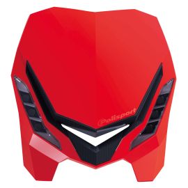 Tête de Fourche / Plaque phare - E-Blaze à leds Rouge Honda CR / Noir