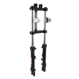 Fourche MBK 51 Peugeot 103 SP RCX - EBR Hydraulique Alu Noir 28mm pour frein à disque