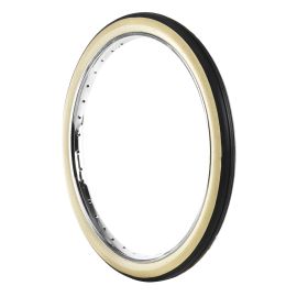 Pneu 19 pouces 1 3/4x19 - HUTCHINSON Ligné REINF Solex 3800 Flancs Blancs