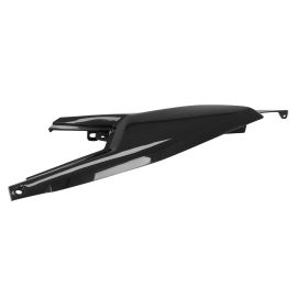Carénage / Coque Arrière Gauche Derbi Senda X-Treme Gilera RCR SMT Aprilia SX à partir de 2018 - Noir Brillant