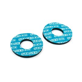 Donuts de poignées de guidon - Bleu / Blanc Stage6