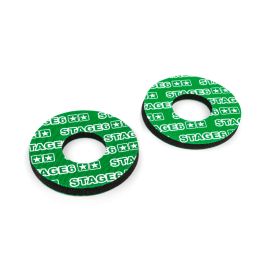 Donuts de poignées de guidon - Vert / Blanc Stage6