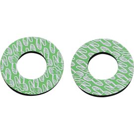 Donuts de poignées de guidon - Vert / blanc Renthal