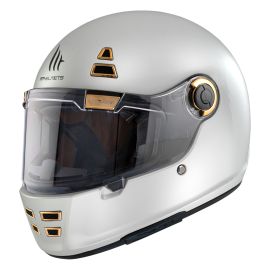 Casque Intégral - MT Jarama A0 Blanc Nacré Brillant