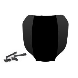 Tête de Fourche / Plaque Frontale Numéro - Cross Noir