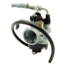 Carburateur 12mm Dellorto PHBN GS sortie gaz coudée / starter à câble / dépression / graissage séparé
