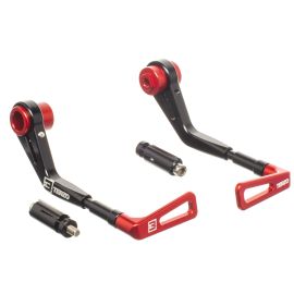 Protège levier aluminium noir / rouge - Terzo