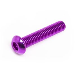 Vis M6x30 Most tête bombée aluminium violet