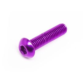 Vis M6x25 Most tête bombée aluminium violet