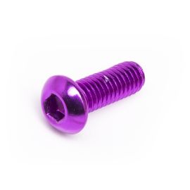 Vis M6x16 Most tête bombée aluminium violet