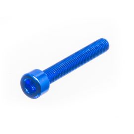 Vis M5x35 Most aluminium bleu