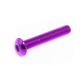 Vis M5x30 Most tête bombée aluminium violet