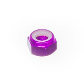 Ecrou freiné nylstop M6 Most aluminium violet DIN 985