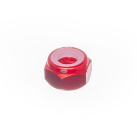 Ecrou freiné nylstop M6 Most aluminium rouge DIN 985