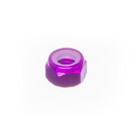 Ecrou freiné nylstop M5 Most aluminium violet DIN 985