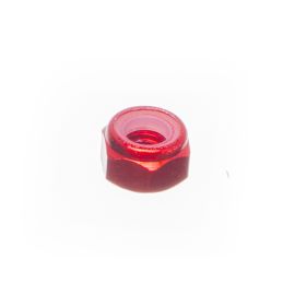 Ecrou freiné nylstop M5 Most aluminium rouge DIN 985