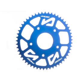 Couronne alu Most 420 - 53 dents Peugeot XPS et XR7 Bleu