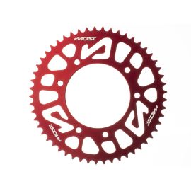 Couronne alu Most 420 - 53 dents Derbi DRD Pro Rouge