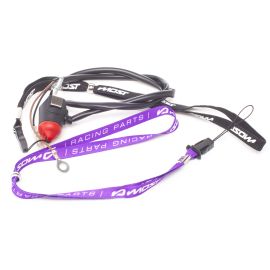 Coupe circuit aimanté Most capuchon rouge lanière violet