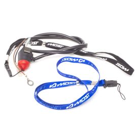 Coupe circuit aimanté Most capuchon rouge lanière bleu