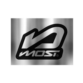 Autocollant de silencieux cross Most chromé