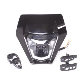 Plaque phare LEDs type KTM EXC noir