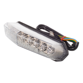 Feu arrière Derbi transparent avec clignotant intégrés