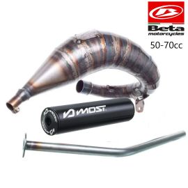 Pot d'échappement Most 50cc 70cc passage haut Beta avant 2021 silencieux noir