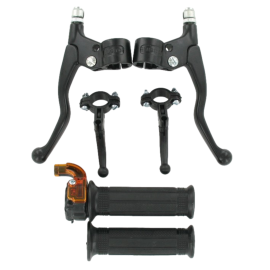 Kit poignées de gaz mini Targa noir