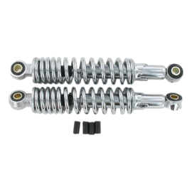 Amortisseurs réglables 340mm Chromés Cyclomoteurs