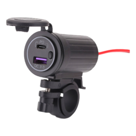 Chargeur USB double USB fixation guidon