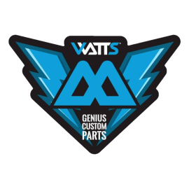 Autocollant Watts Lightning noir et bleu