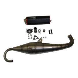 Pot d'échappement 70-80cc Thor Parts titane Minarelli horizontal