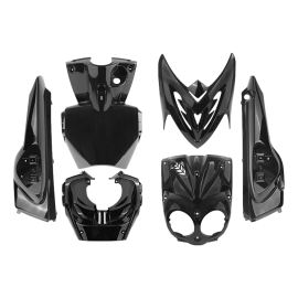 Kit Carénages / Carrosserie MBK Stunt YAMAHA Slider - Noir Brillant 6 pièces
